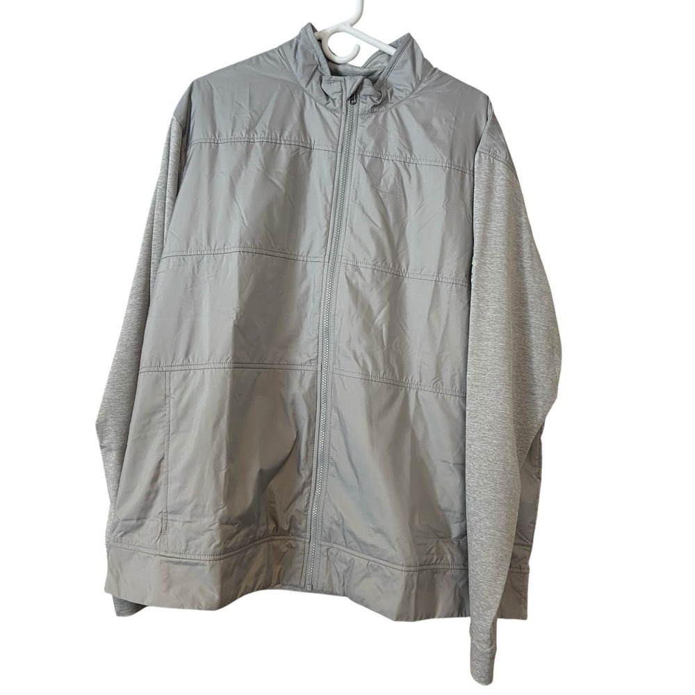 Cutter & Buck (NBC Sports), Men XXL Gray DryTec Zip Up Jacket Golf New